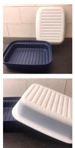 Tupperware broodbox broodbak indigo groot broodtrommel, Huis en Inrichting, Keuken | Tupperware, Blauw, Gebruikt, Ophalen of Verzenden