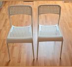 Twee Ikea Adde stapelstoelen, Huis en Inrichting, Stoelen, Ophalen, Zo goed als nieuw, Metaal, Twee