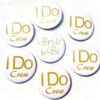 Button set 7-delig Bride to Be en I Do Crew, Versiering, Struikheide 64,3069lj, Nieuw, Ophalen of Verzenden