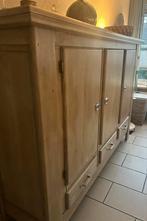 Massief eikenhouten kast - 2.15m breed, Huis en Inrichting, Gebruikt, Eikenhout, Ophalen of Verzenden, 200 cm of meer