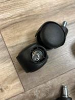 5 Draaiwielen  Kantoorstoel - 11mm Pengat, Ophalen of Verzenden, Gebruikt, Zwart, Bureaustoel