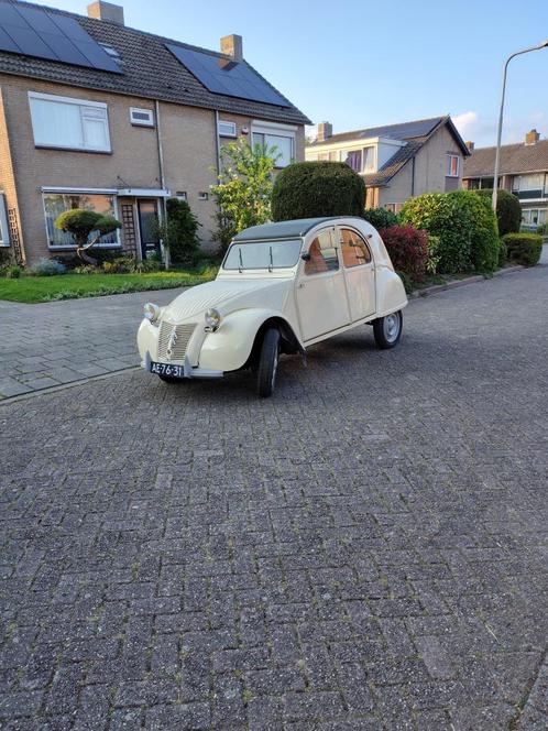 Citroën 2CV 1956 BEIGE, Auto's, Citroën, Particulier, 2CV, Benzine, Overige carrosserieën, Handgeschakeld, Geïmporteerd, Wit, Overige kleuren