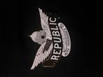 Emaille REPUBLIC AUTO INSURANCE bordje, Ophalen of Verzenden, Gebruikt, Auto's