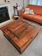 Dekenkist teak, Huis en Inrichting, Tafels | Salontafels, Ophalen, Zo goed als nieuw, Rechthoekig