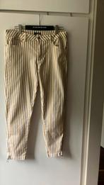 Norah. Honinggeel gestreepte 5 pocketbroek. Maat 42, Ophalen of Verzenden, Zo goed als nieuw, Maat 42/44 (L)