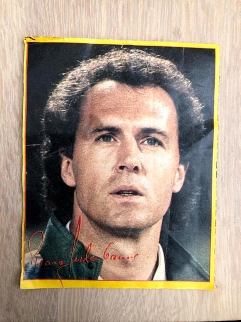 Plaatje van voetballer Franz Beckenbauer, Verzamelen, Sportartikelen en Voetbal, Gebruikt, Poster, Plaatje of Sticker, Ophalen