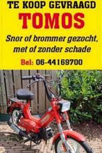 Bel 06-44169700 Te koop gevraagd TOMOS Gezocht wijk Kopen, Fietsen en Brommers, Ophalen, Gebruikt, Overige typen, Tomos