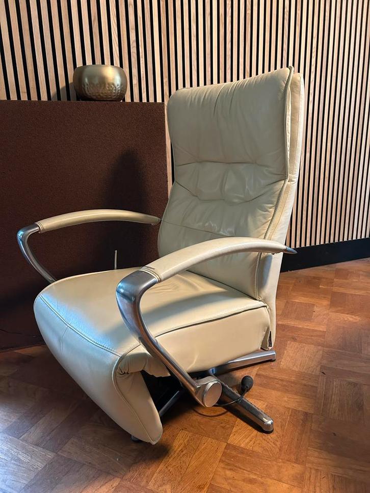 Lederen relaxfauteuil van Prominent, Huis en Inrichting, Fauteuils, Zo goed als nieuw, Leer, 50 tot 75 cm, Minder dan 75 cm, Ophalen