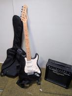 Starterset elektrische gitaar, Muziek en Instrumenten, Snaarinstrumenten | Gitaren | Elektrisch, Gebruikt, Met versterker, Solid body