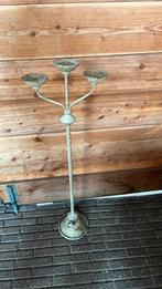 Kandelaar voor 3 kaarsen , vintage stoer sober brocante, Ophalen of Verzenden