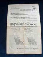 Ray Ellington Quartet 1951 concert programma handtekeningen, Gebruikt, Ducoso, Ophalen of Verzenden, Boek, Tijdschrift of Artikel
