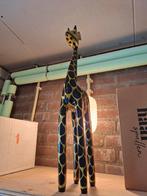 Houten Giraffe Beeld, Ophalen of Verzenden, Gebruikt, Hout, Dierenbeeld