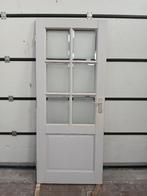 Massief houten binnendeuren (3x), Doe-het-zelf en Verbouw, Deuren en Horren, Ophalen, 80 tot 100 cm, Binnendeur, 200 tot 215 cm