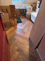 Ca 25m2 eiken noestvrij visgraat lamelparket, Doe-het-zelf en Verbouw, Vloerdelen en Plavuizen, Ophalen, Gebruikt, 50 tot 150 cm
