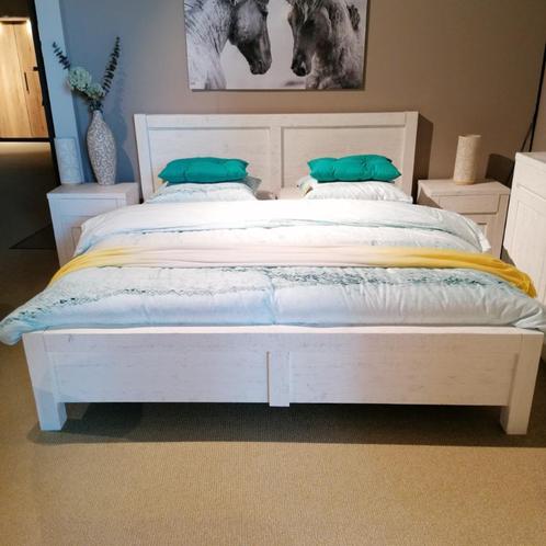 Tilders Ledikant Windsor Landelijk Wit Incl. Nachtkastjes, Huis en Inrichting, Slaapkamer | Bedden, Nieuw, Tweepersoons, 180 cm