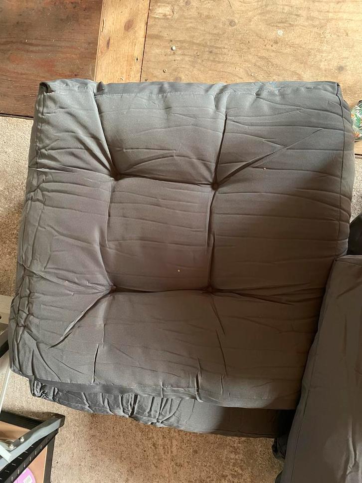 Grijze Loungekussens - Zonder Loungeset!, Huis en Inrichting, Stoelen, Gebruikt, Eén, Stof, Grijs, Ophalen