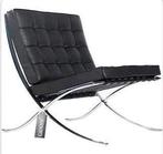 Vandaag ophalen Barcelona Chair Replica, Huis en Inrichting, Ophalen, Gebruikt, Zwart, Designklassieker