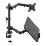 Douxe DX-001LP - Monitorbeugel met Laptop standaard, Computers en Software, Laptopstandaarden, Ophalen, Nieuw, Douxe, In diepte verstelbaar