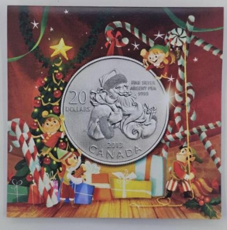 Canada - 20 Dollars 2013 - Santa Claus, Postzegels en Munten, Munten | Amerika, Setje, Noord-Amerika, Zilver, Verzenden