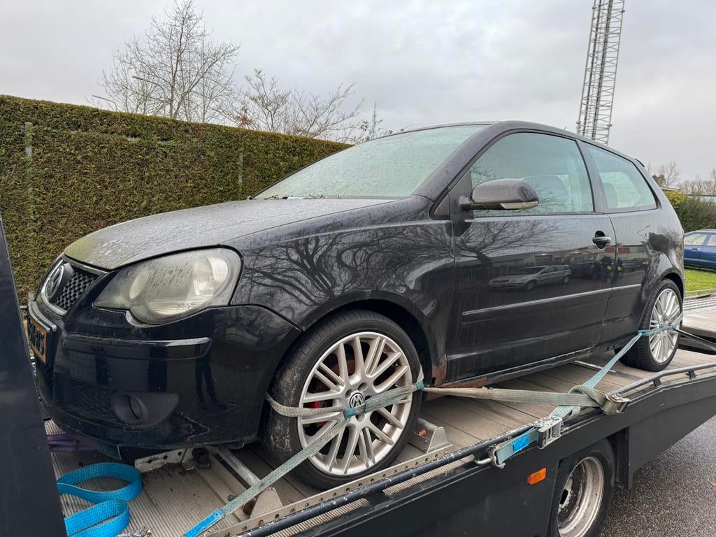 Vw polo 9n3 zwart. 1.4 tdi  alleen voor onderdelen, Ophalen of Verzenden, Voor, Motorkap