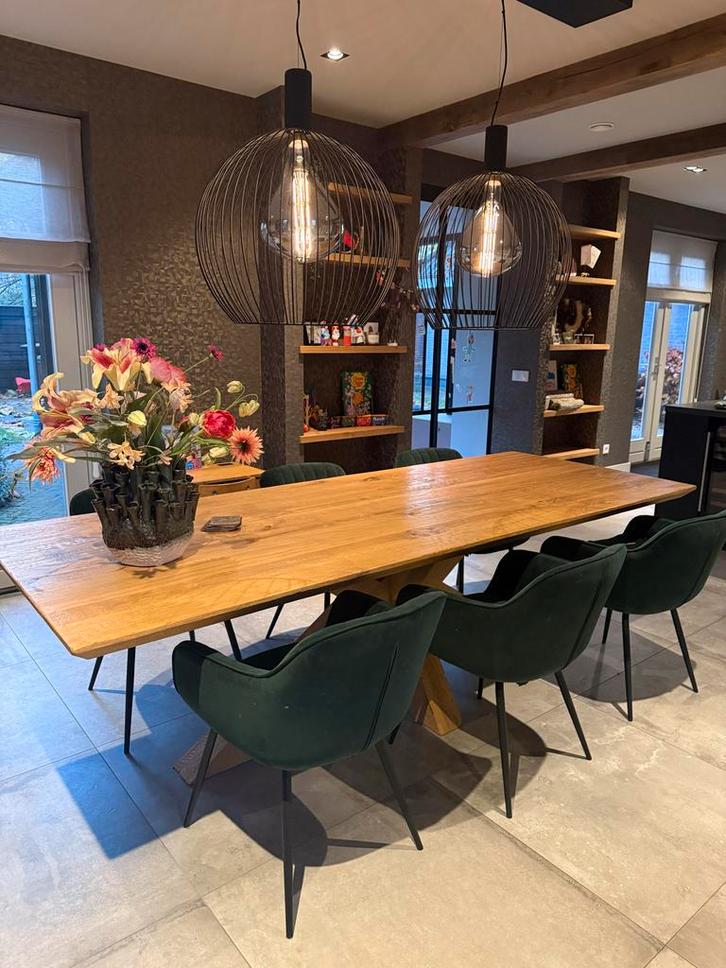 Mooie Eiken Tafel - Zo Goed Als Nieuw!, Huis en Inrichting, Tafels | Eettafels, Zo goed als nieuw, 100 tot 150 cm, 200 cm of meer