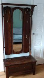 Antieke Italiaanse halkast met opbergruimte en spiegel, Ophalen