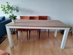 Gratis houten eettafel 180x85, Huis en Inrichting, Tafels | Eettafels, Ophalen, Gebruikt, 50 tot 100 cm, Vijf personen of meer