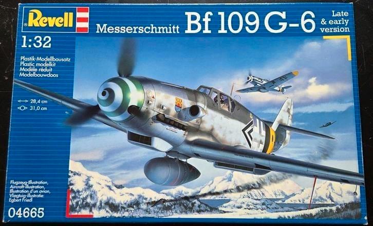 Revell Messerschmitt Bf 109 G-6 Late & Early Version 1:32, Hobby en Vrije tijd, Modelbouw | Vliegtuigen en Helikopters, Zo goed als nieuw