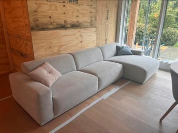 3-zitsbank met chaise longue - grijs - Piet Klerkx beschikbaar voor biedingen