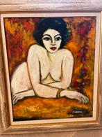Schilderij naar Kees van Dongen., Antiek en Kunst, Kunst | Schilderijen | Modern, Ophalen of Verzenden