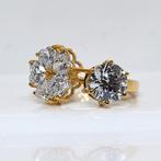 Diamanten ring, Lab grown 3,00 Carat, 17,5 mm tot 19 mm,, 18 tot 19, Verzenden, Geen, Nieuw