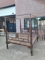 Mooi vintage teak houten bed ombouw, Ophalen of Verzenden