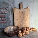 Oude brocante Franse houten broodplank snijplank *Etage3*, Gebruikt, ., Ophalen of Verzenden, .
