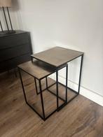 Z.g.a.n. bijzettafels, Huis en Inrichting, Minder dan 55 cm, Metaal of Aluminium, Vierkant, Ophalen
