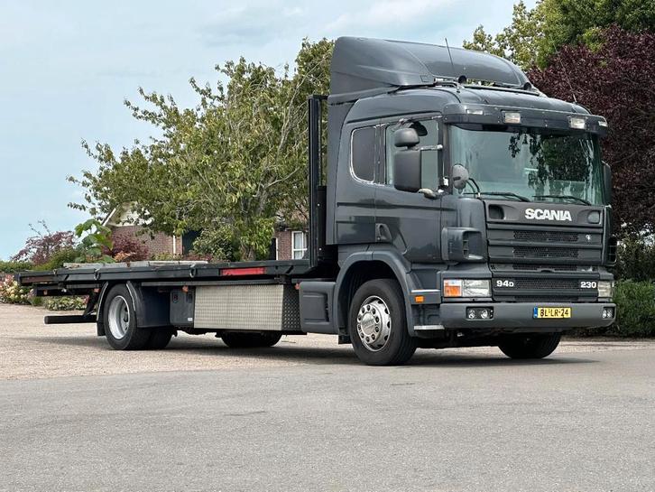 Scania 94.220 Machine transporter!RAMPEN! (bj 2001), Auto's, Vrachtwagens, Bedrijf, Te koop, Airconditioning, Scania, Diesel, Euro 3