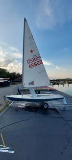 2x Laser Zeilboot met Strandtrailers (2 voor de prijs van 1), Watersport en Boten, Open zeilboten, Ophalen, Geen motor, Gebruikt