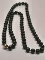 Jade ketting met gouden slot, Ophalen of Verzenden, Zo goed als nieuw, Groen, Goud