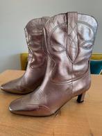 Rosé goudkleurige leren laarsjes maat 38 merk DW\RS, DWRS, Overige kleuren, Lage of Enkellaarzen, Nieuw
