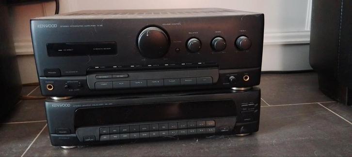 Kenwood Versterker A-45 & Equalizer GE-450, Audio, Tv en Foto, Versterkers en Receivers, Gebruikt, Stereo, 60 tot 120 watt, Overige merken
