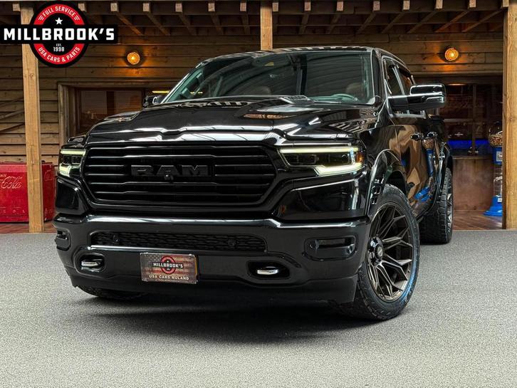 Dodge RAM 1500 Limited Longhorn, BPM VRIJ, LPG, Luchtvering,, Auto's, Bestelauto's, Bedrijf, Te koop, 360° camera, 4x4, ABS, Achteruitrijcamera