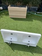 Ikea Godmorgon badkamermeubel dubbele wasbak, Huis en Inrichting, Badkamer | Badkamermeubels, Gebruikt, 100 tot 150 cm, 100 tot 150 cm