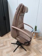 Luxe humberto prominent toscana sta op en relaxfauteuil ACCU, Minder dan 75 cm, Leer, Ophalen of Verzenden, Zo goed als nieuw