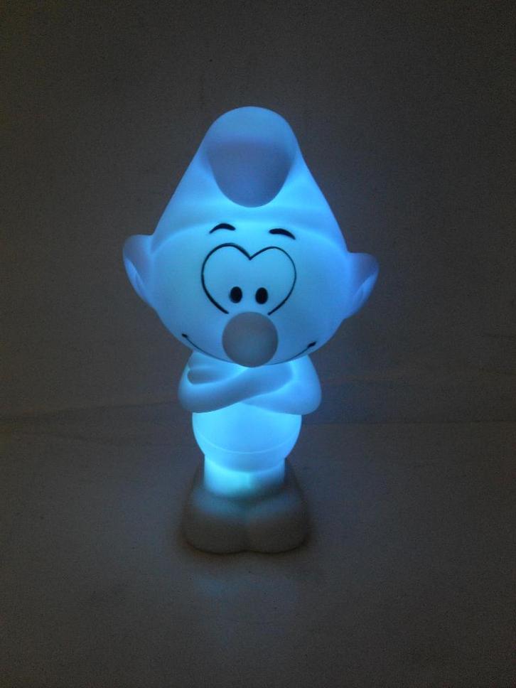 De Smurfen Lampje Nachtlampje Smurf The Smurfs, Verzamelen, Smurfen, Zo goed als nieuw, Poppetje, Figuurtje of Knuffel, Verschillende Smurfen