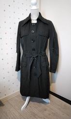 Vero Moda,  zwarte lange trenchcoat,  maat L., Ophalen of Verzenden, Zo goed als nieuw, Maat 42/44 (L), Zwart