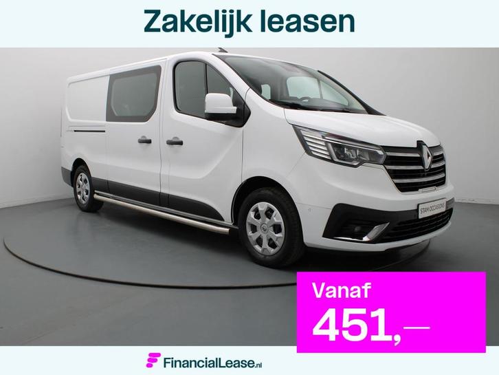 Renault Trafic 2.0 dCi 150pk T29 L2H1 DC Work Edition Automa, Auto's, Bestelauto's, Bedrijf, Lease, Financial lease, ABS, Achteruitrijcamera