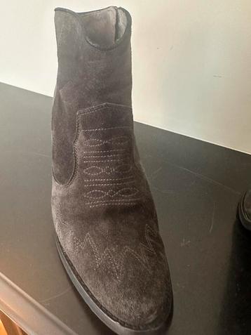 Stoere cowboylaarzen enkel- Kanna 40 donkerbruin suede 40 beschikbaar voor biedingen