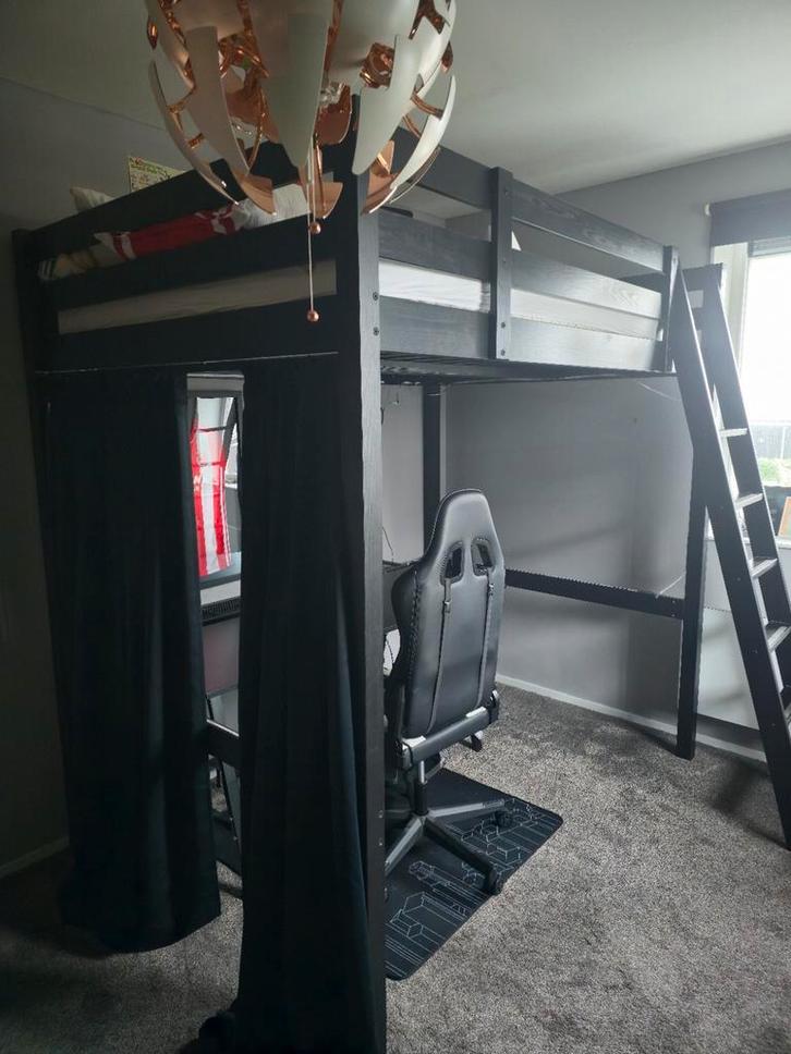 Hoogslaper Stora, Huis en Inrichting, Slaapkamer | Stapelbedden en Hoogslapers, Hoogslaper, 140 cm, Tweepersoons, Ophalen, 200 cm of hoger