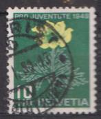Zwitserland 1949 Pro Juventute Bloem, Postzegels en Munten, Verzenden, Gestempeld