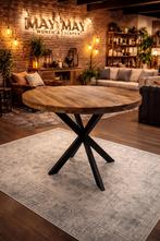Bartafel rond mangohout in verschillende afmetingen €299,-, Ophalen, Nieuw, Mwonenenslapen, Mwonenenslapen@ziggo.nl