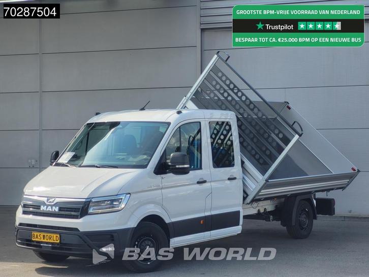 MAN TGE 3.180 Drie-Zijdige Automaat Kipper 2025-Facelift 180, Auto's, Bestelauto's, Bedrijf, Te koop, Airconditioning, Centrale vergrendeling